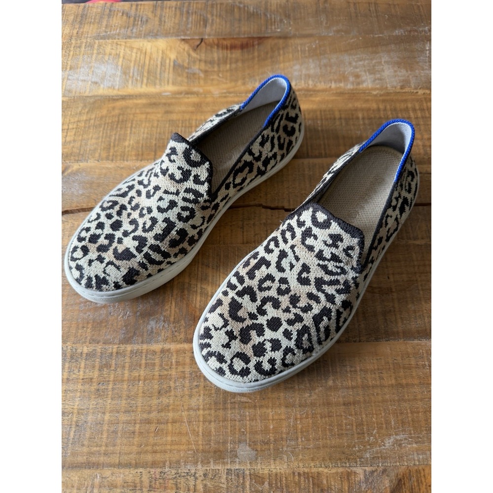 Women's Rothy's The Original Slip On Sneaker Camo Cat Leopard Print  Size 7